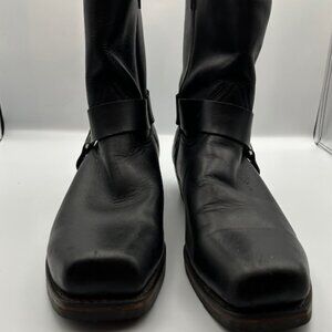 Dingo DI19880 Black Leather Square Toe Motorcycle Biker Boots Men's Size 14 EW